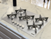 Thumbnail 145010 COOKTOP TRAMONTINA 94727/104 5 QUEM FLAT INOX 70   94727/1040