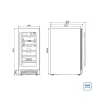 Thumbnail VINOTECA TRAMONTINA 94896/001 SENSES DUAL ZONE T SMART PARA 27 BOTELLAS7